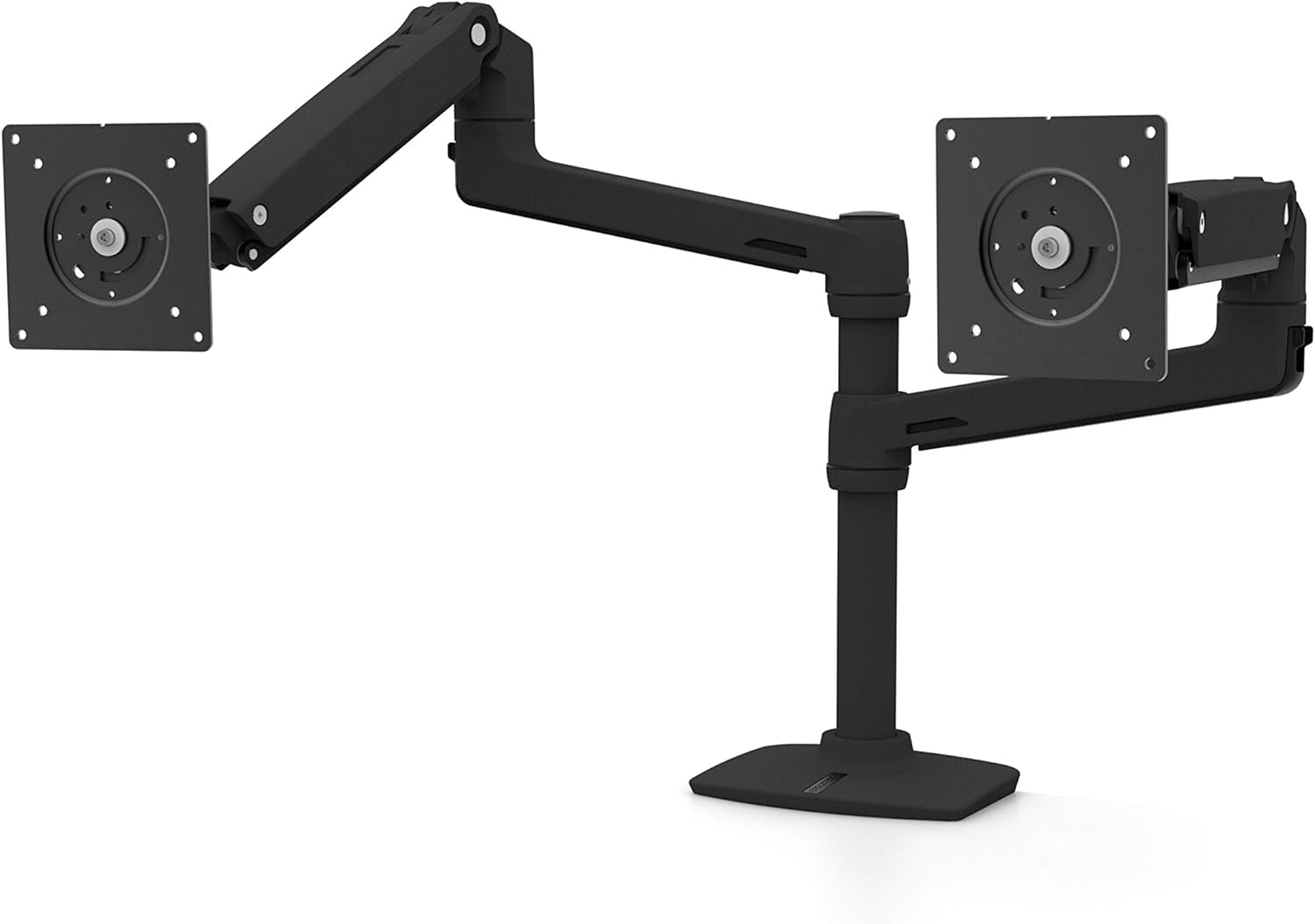 – LX Vertical Stacking Dual Monitor Arm, VESA Desk Mount – for 2 Monitors up to 24 Inches, 7 to 20 Lbs Each – Matte Black