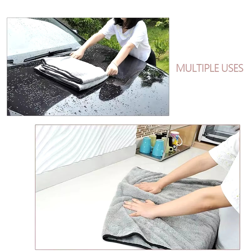 Microfiber Towel Car Wash Accessories 100X40Cm Super Absorbency Car Cleaning Cloth Premium Microfiber Auto Towel One-Time Drying